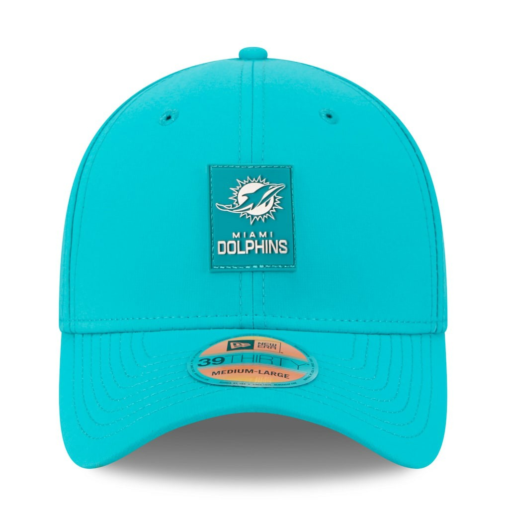 Miami Dolphins New Era 2025 Sideline 39THIRTY Flex Hat Aqua - NFL