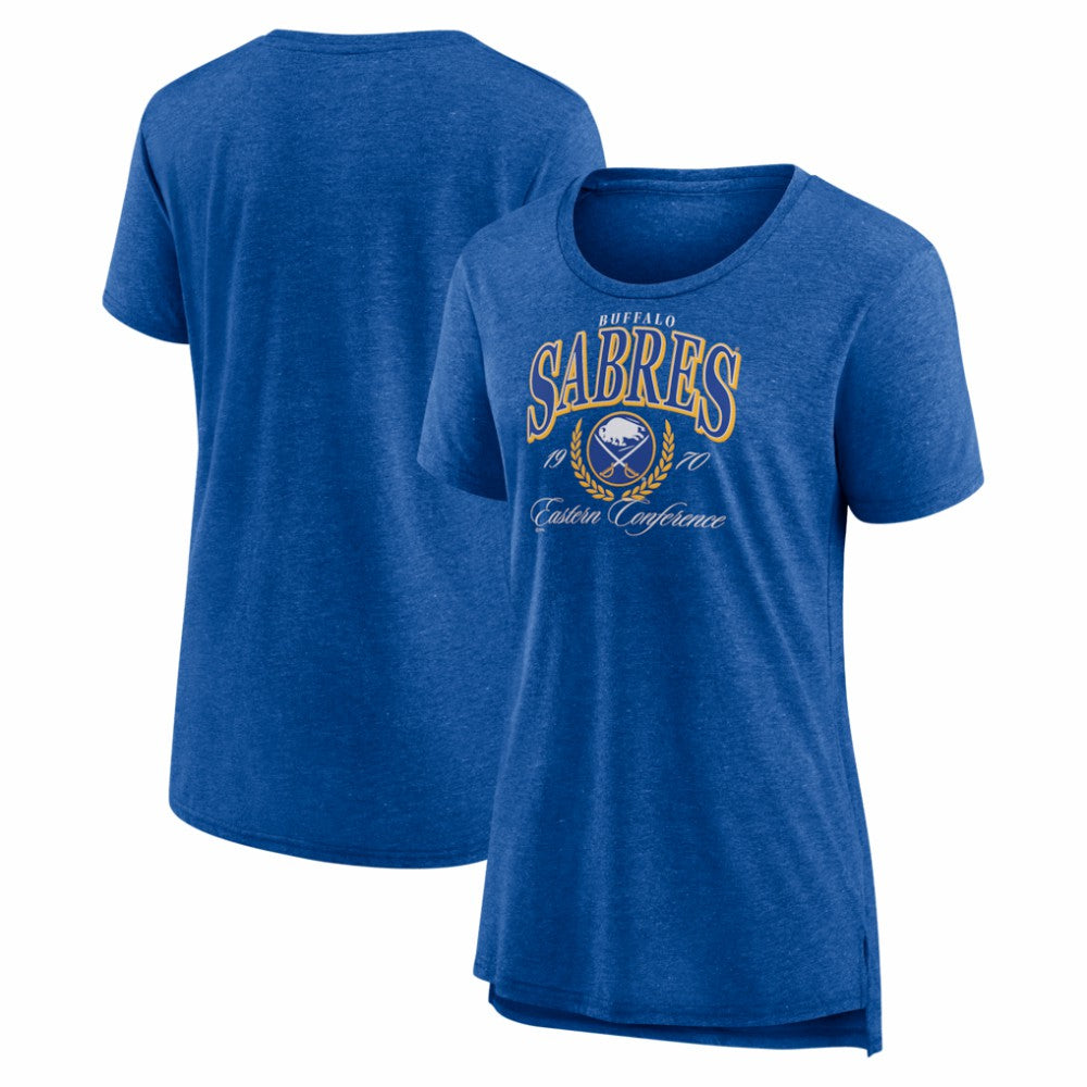 Buffalo Sabres - Women's Reign Supreme Tri-Blend T-Shirt Royal