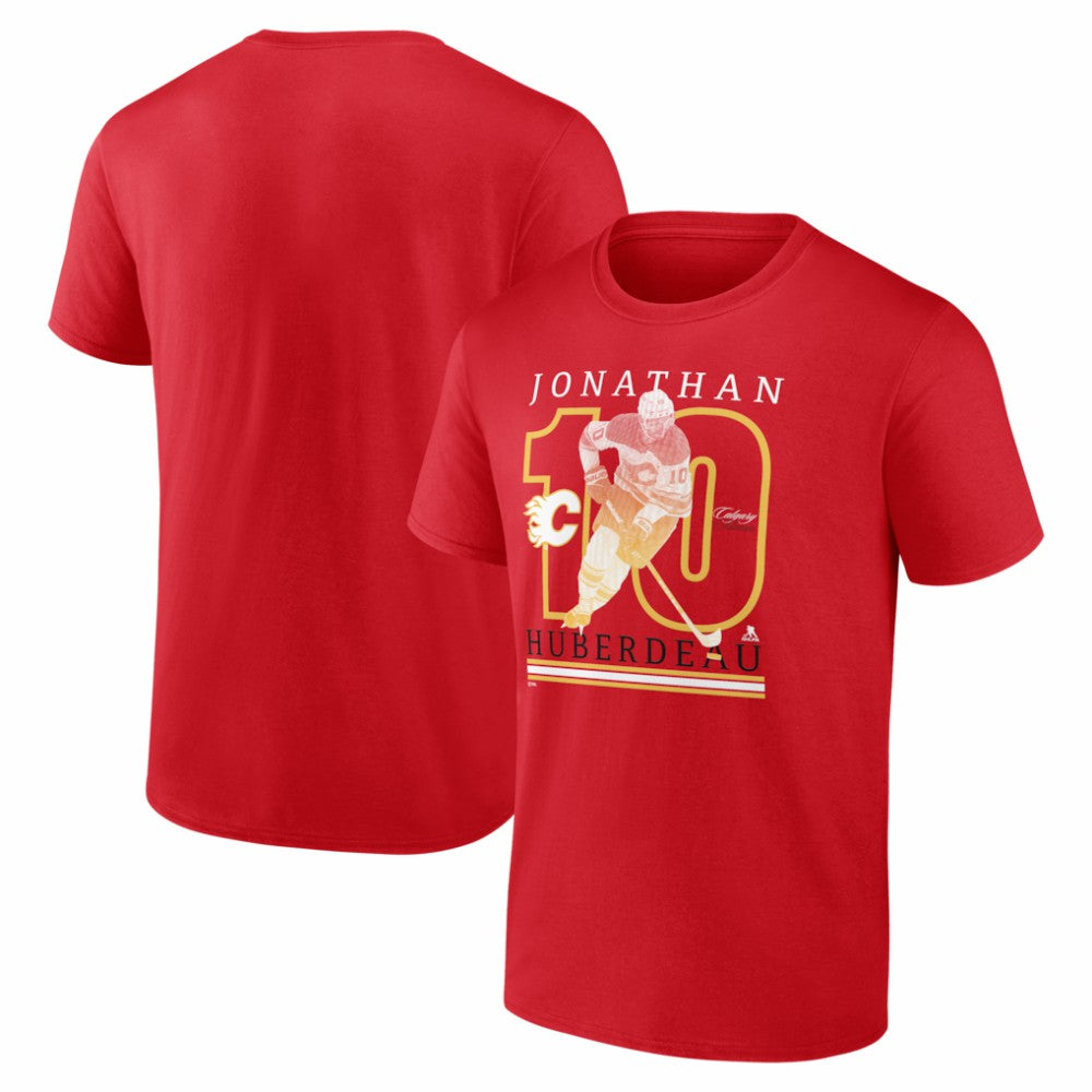 Jonathan Huberdeau Calgary Flames - Player Show T-Shirt Red