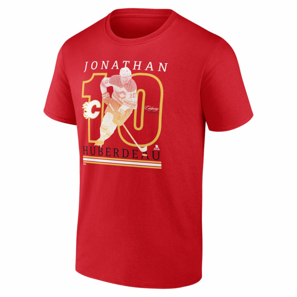 Jonathan Huberdeau Calgary Flames - Player Show T-Shirt Red
