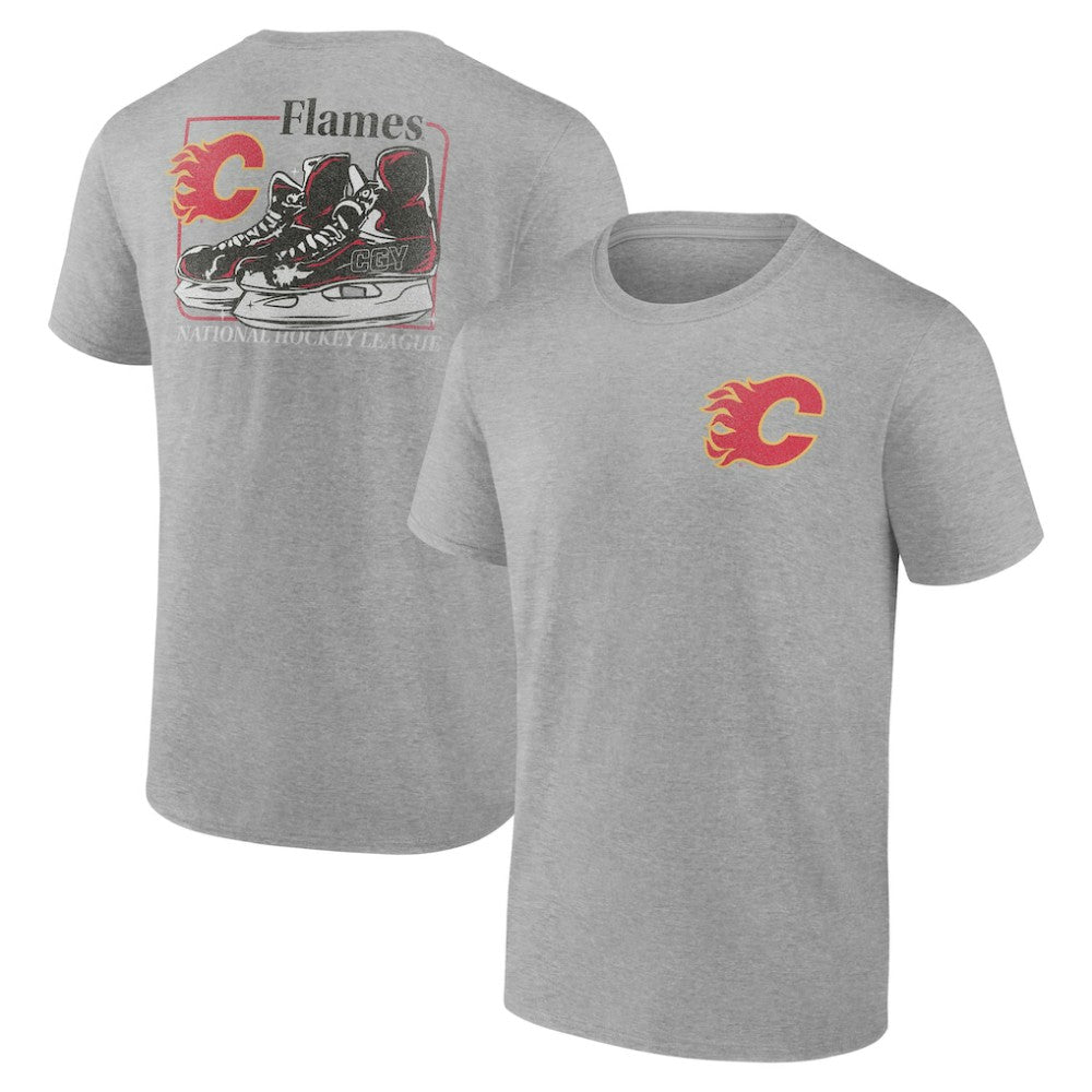 Calgary Flames - Glory Skates T-Shirt Heather Gray