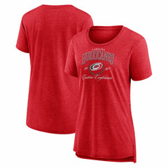 Carolina Hurricanes - Women's Reign Supreme Tri-Blend T-Shirt Red