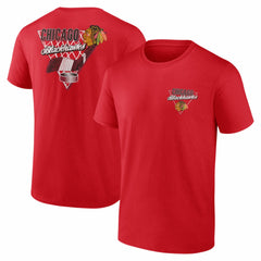 Chicago Blackhawks Net Slap T-Shirt Red