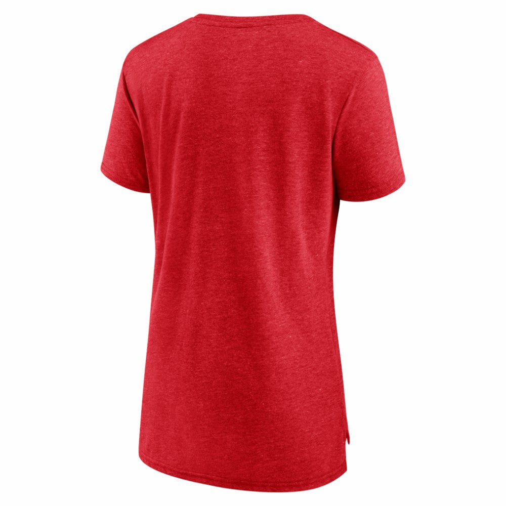 Chicago Blackhawks Women's Reign Supreme Tri-Blend T-Shirt Red