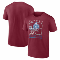Nathan MacKinnon Colorado Avalanche - Player Show T-Shirt Burgundy