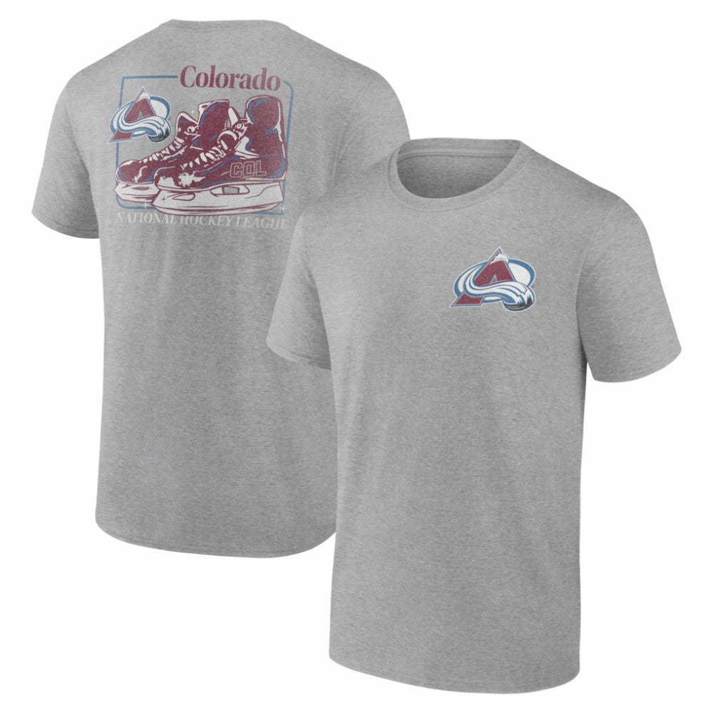 Colorado Avalanche - Glory Skates T-Shirt Heather Gray