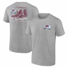 Colorado Avalanche - Glory Skates T-Shirt Heather Gray
