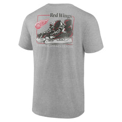 Detroit Red Wings - Glory Skates T-Shirt Heather Gray