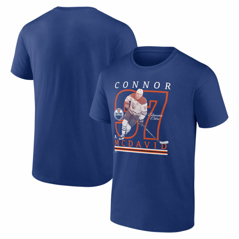 Connor McDavid Edmonton Oilers - Player Show T-Shirt Royal