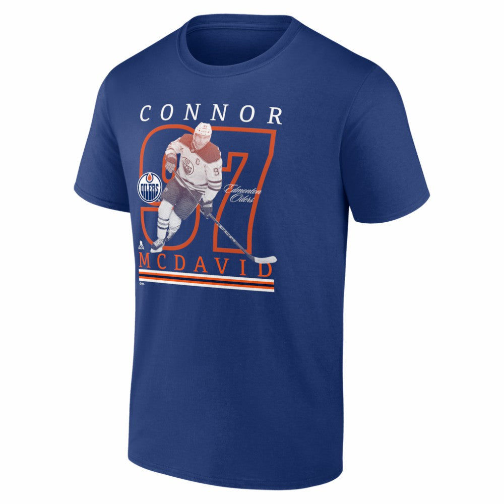 Connor McDavid Edmonton Oilers - Player Show T-Shirt Royal