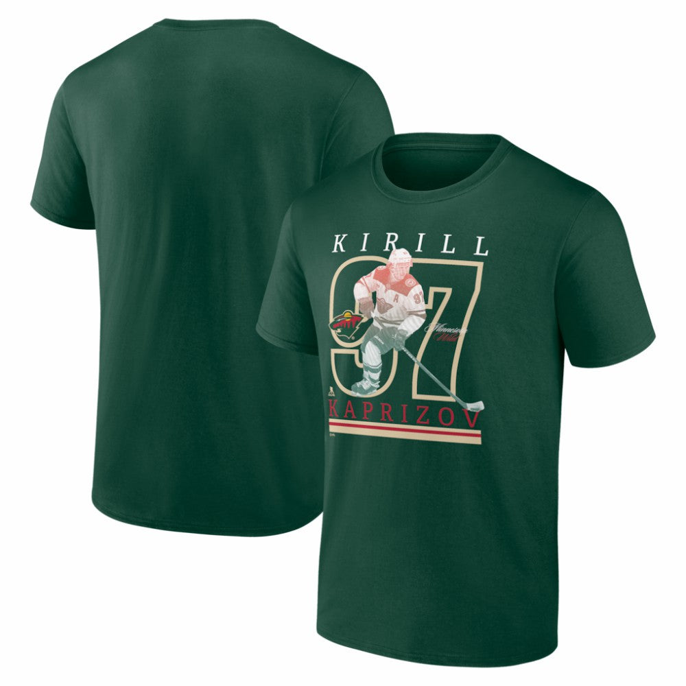 Kirill Kaprizov Minnesota Wild - Player Show T-Shirt Green