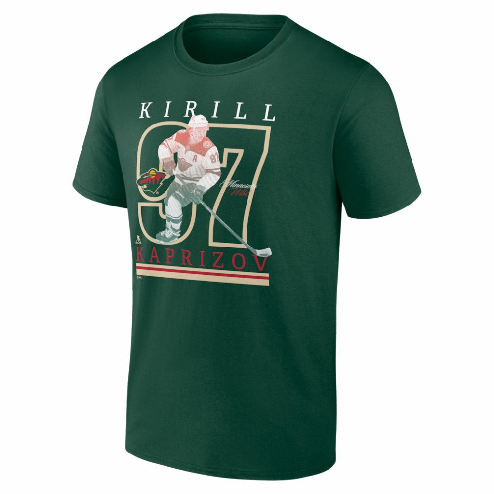 Kirill Kaprizov Minnesota Wild - Player Show T-Shirt Green