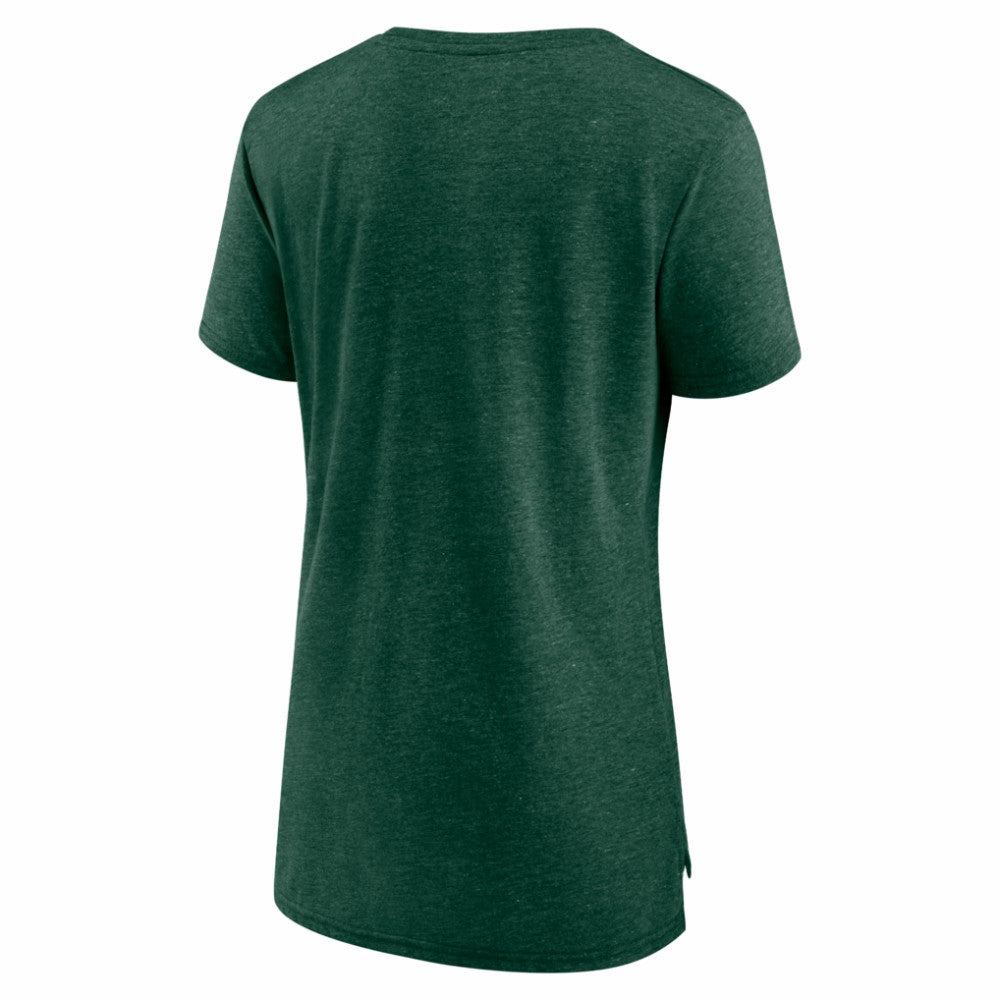 Minnesota Wild - Women's Reign Supreme Tri-Blend T-Shirt Green