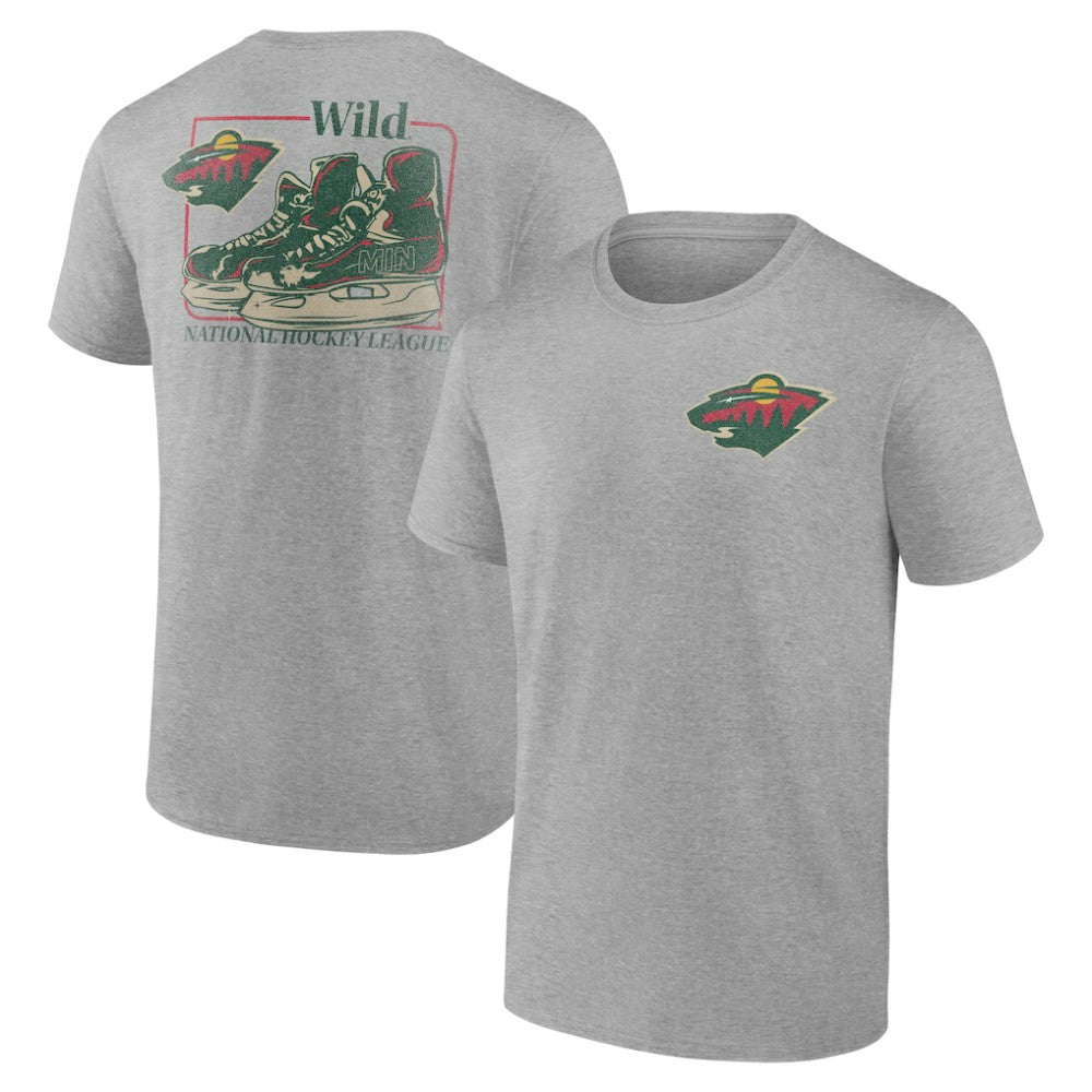 Minnesota Wild - Glory Skates T-Shirt Heather Gray