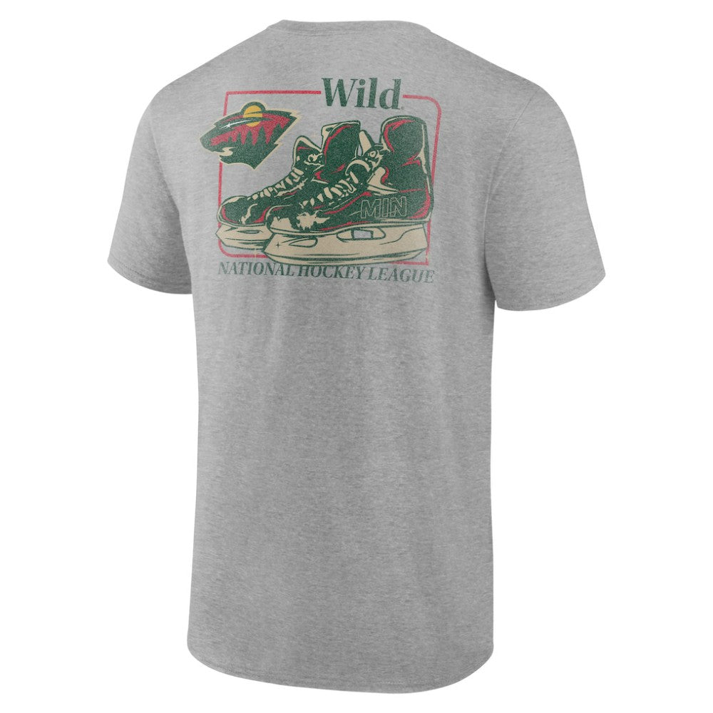 Minnesota Wild - Glory Skates T-Shirt Heather Gray