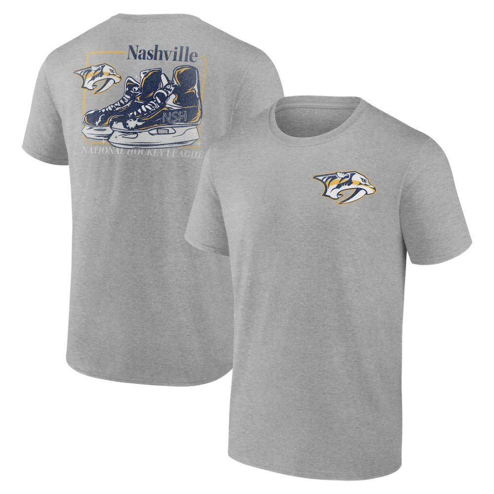 Nashville Predators - Glory Skates T-Shirt Heather Gray
