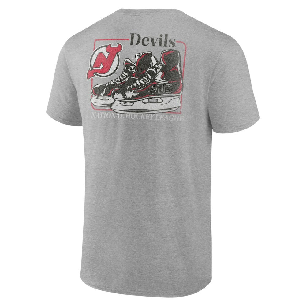 New Jersey Devils - Glory Skates T-Shirt Heather Gray