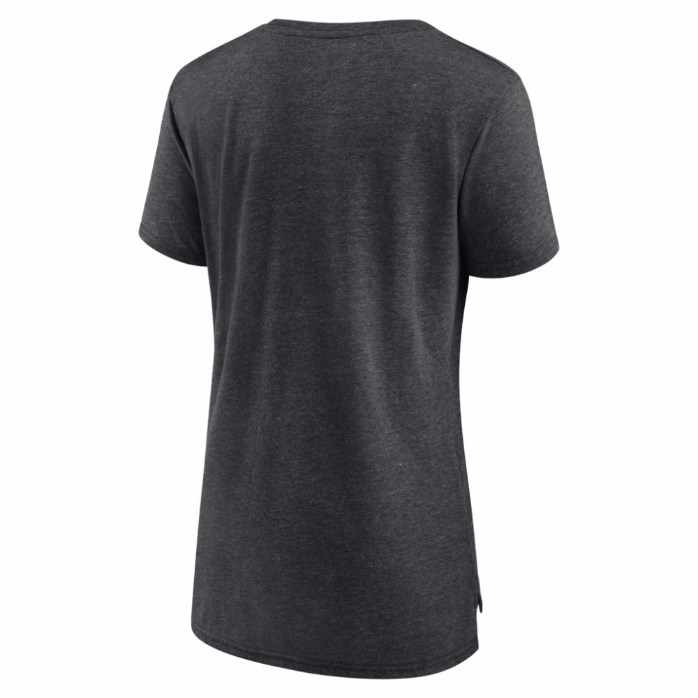 San Jose Sharks - Women's Reign Supreme Tri-Blend T-Shirt Gray