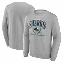 San Jose Sharks - Reign Supreme Pullover Sweatshirt Gray