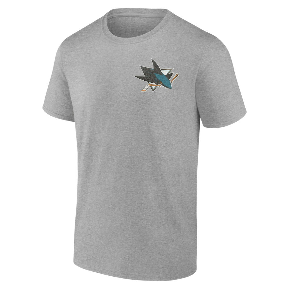 San Jose Sharks - Glory Skates T-Shirt Heather Gray