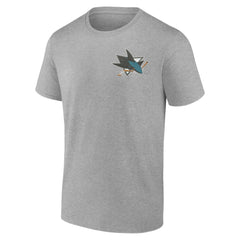San Jose Sharks - Glory Skates T-Shirt Heather Gray