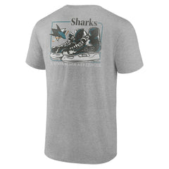 San Jose Sharks - Glory Skates T-Shirt Heather Gray