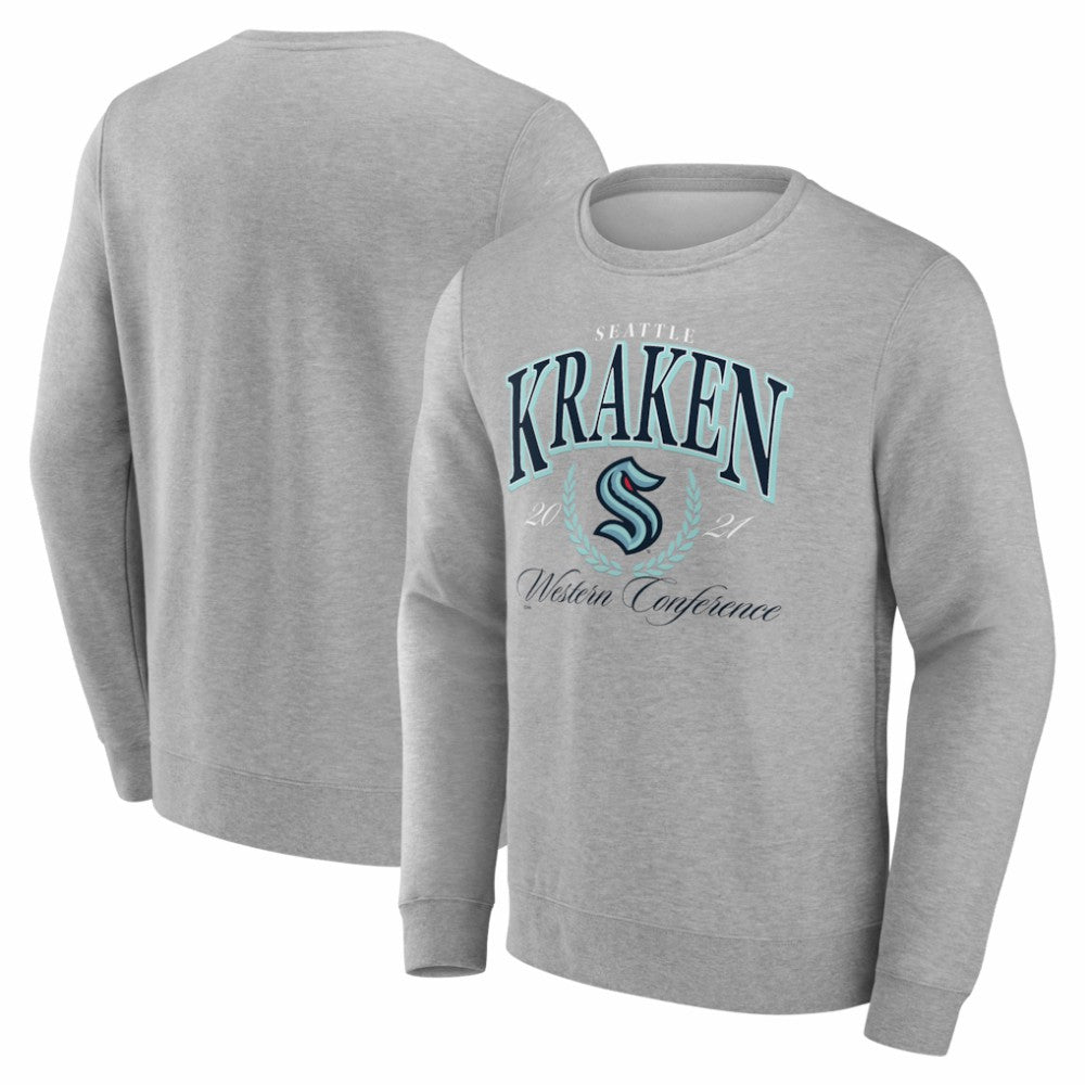 Seattle Kraken Reign Supreme Pullover Sweatshirt Gray