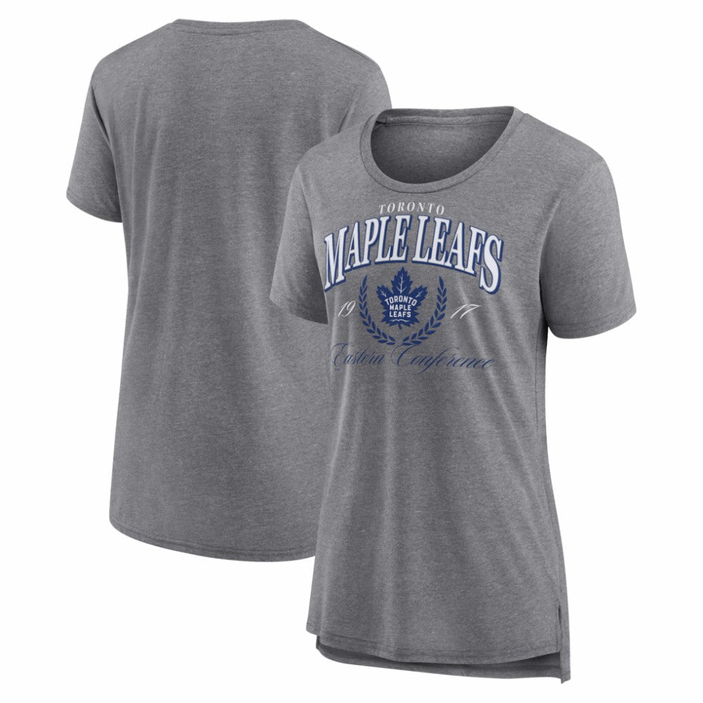 Toronto Maple Leafs - Women's Reign Supreme Tri-Blend T-Shirt Gray
