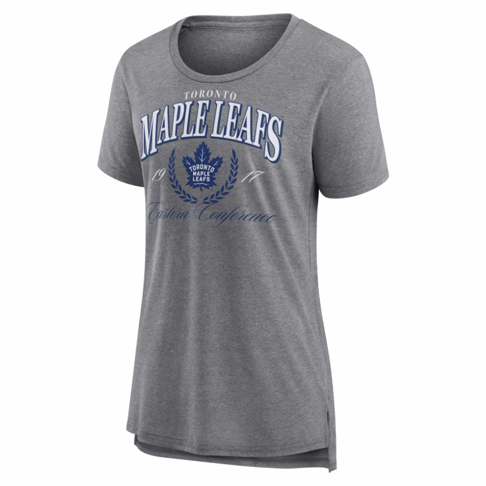 Toronto Maple Leafs - Women's Reign Supreme Tri-Blend T-Shirt Gray