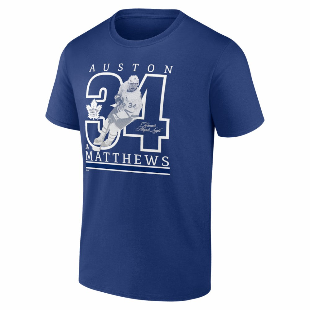 Auston Matthews Toronto Maple Leafs - Player Show T-Shirt Blue