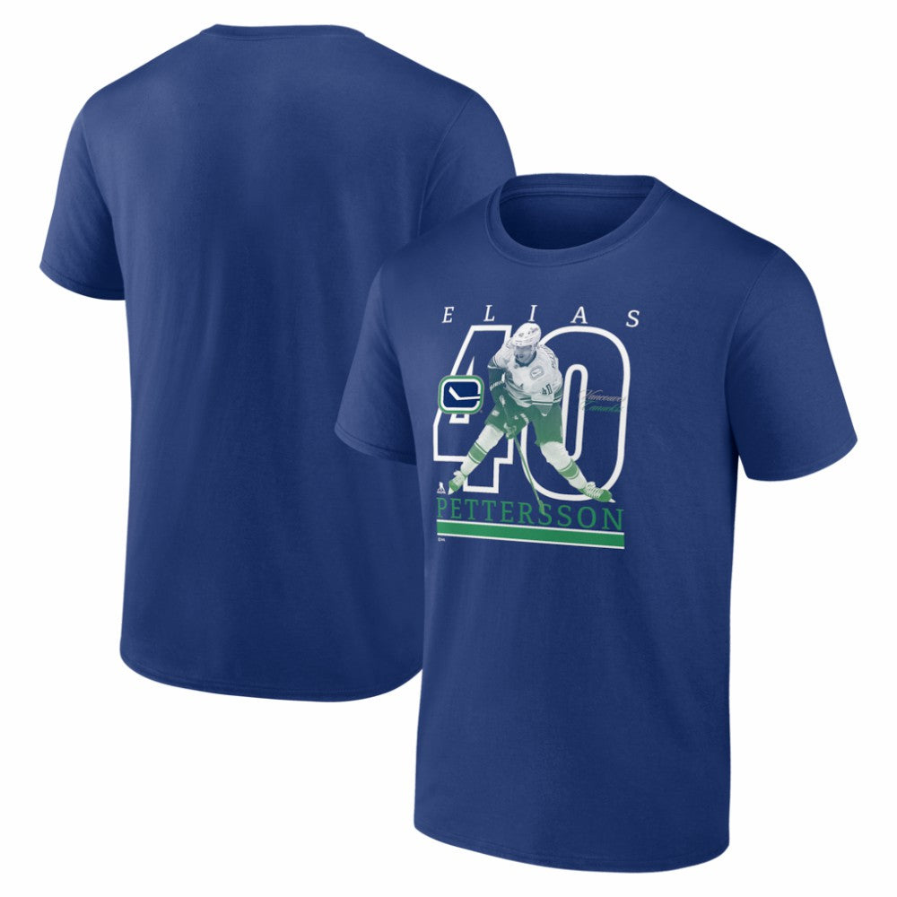 Elias Pettersson Vancouver Canucks - Player Show T-Shirt Blue