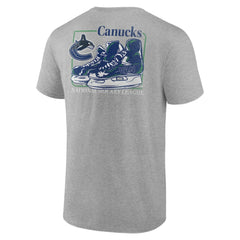 Vancouver Canucks - Glory Skates T-Shirt Heather Gray