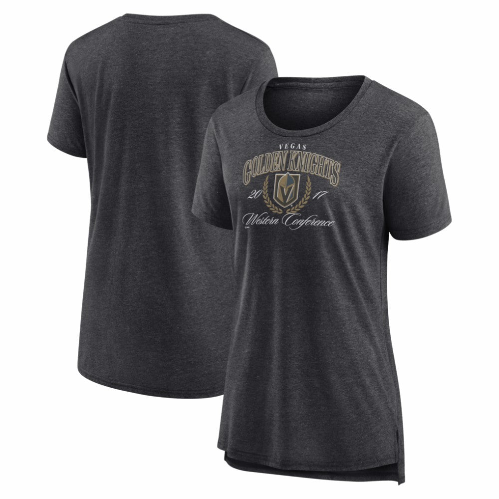 Vegas Golden Knights Women's Reign Supreme Tri-Blend T-Shirt Gray