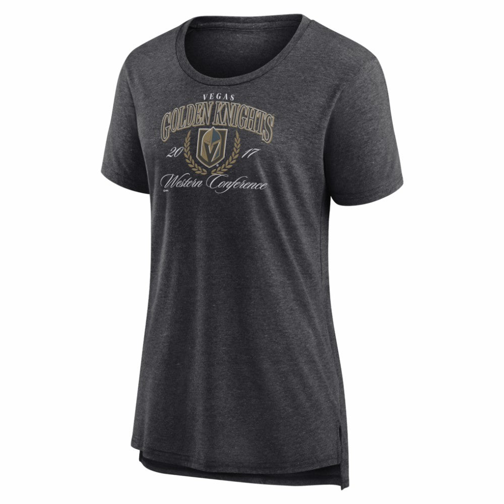 Vegas Golden Knights Women's Reign Supreme Tri-Blend T-Shirt Gray