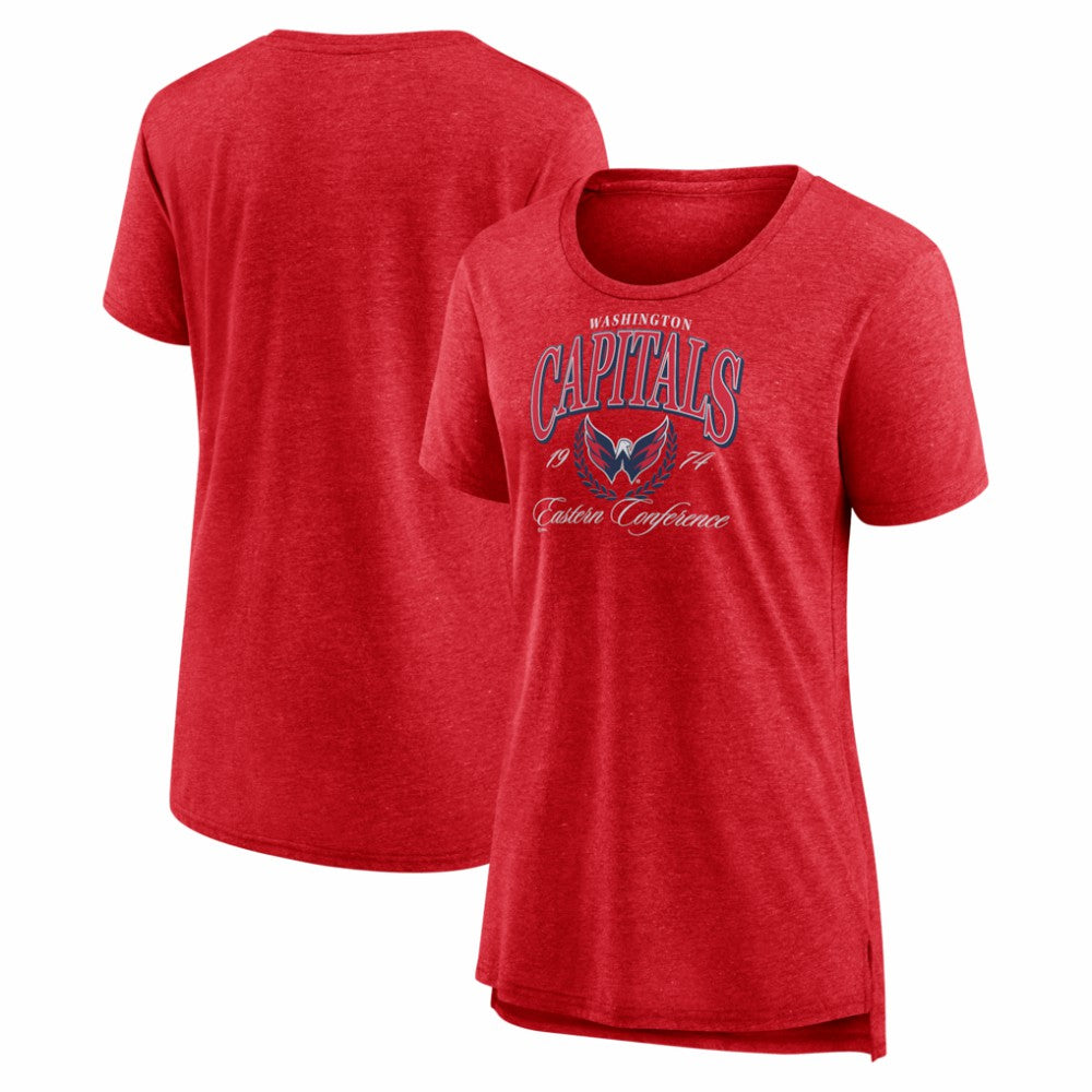 Washington Capitals Women's Reign Supreme Tri-Blend T-Shirt Red