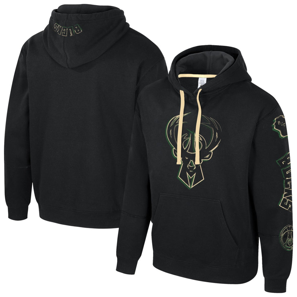 NBA - Milwaukee Bucks Stadium Essentials Unisex Elementized Pullover Hoodie - Black