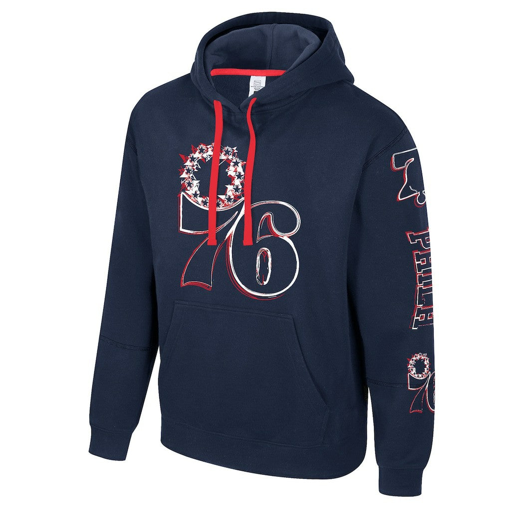 NBA - Philadelphia 76ers Stadium Essentials Unisex Elementized Pullover Hoodie - Navy