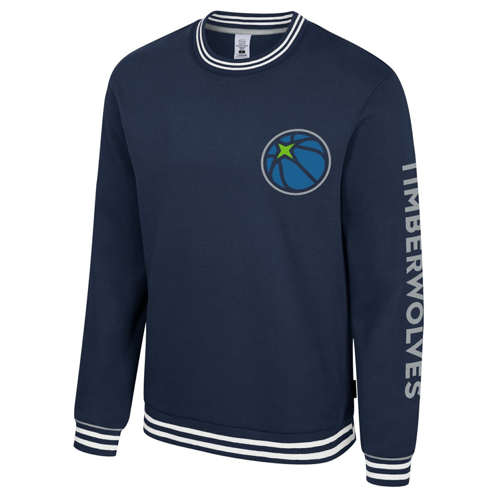 NBA - Minnesota Timberwolves Stadium Essentials Unisex Half-Time 2 Pullover Sweatshirt - Navy