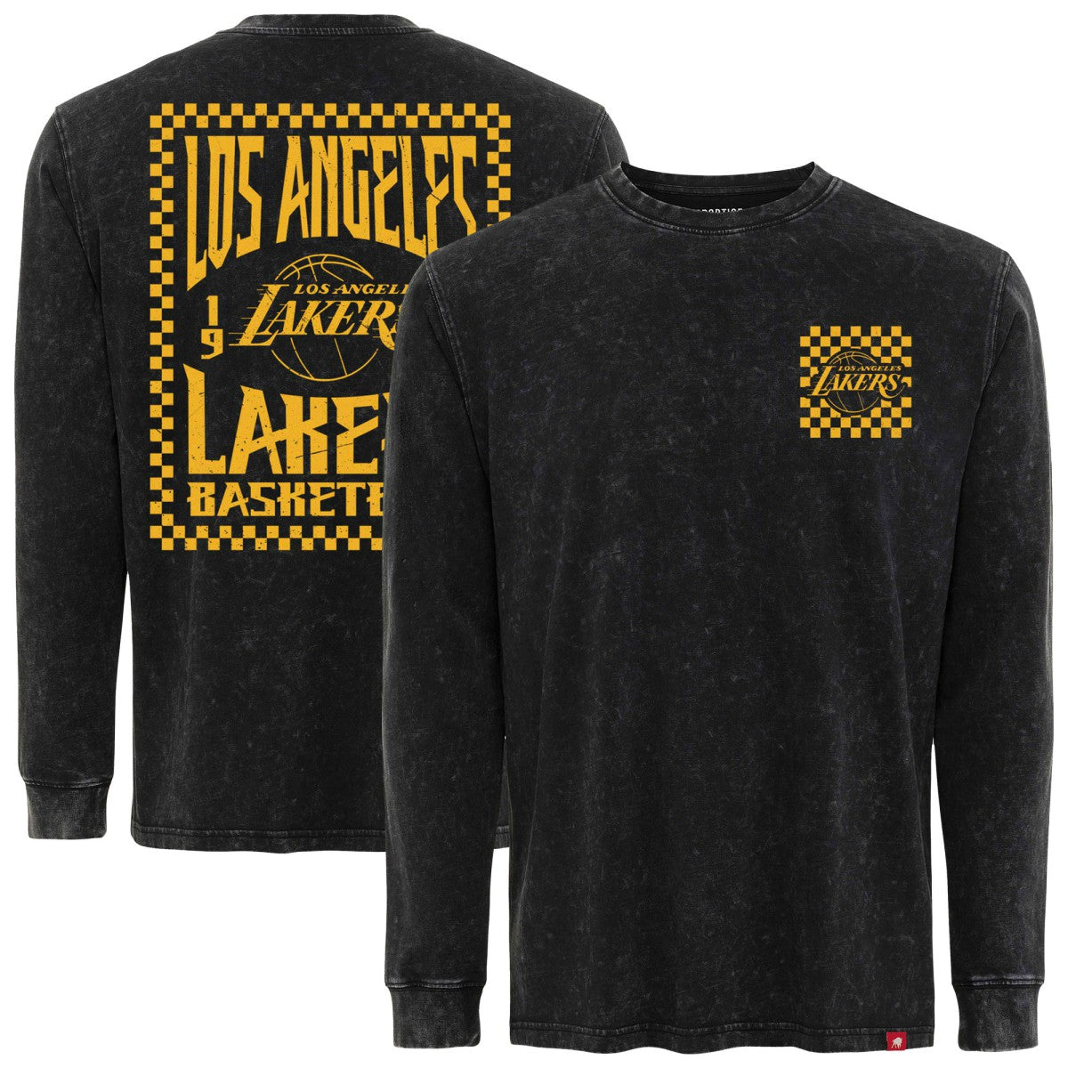 NBA - Los Angeles Lakers Sportiqe Men's Bono Long Sleeve T-Shirt - Black