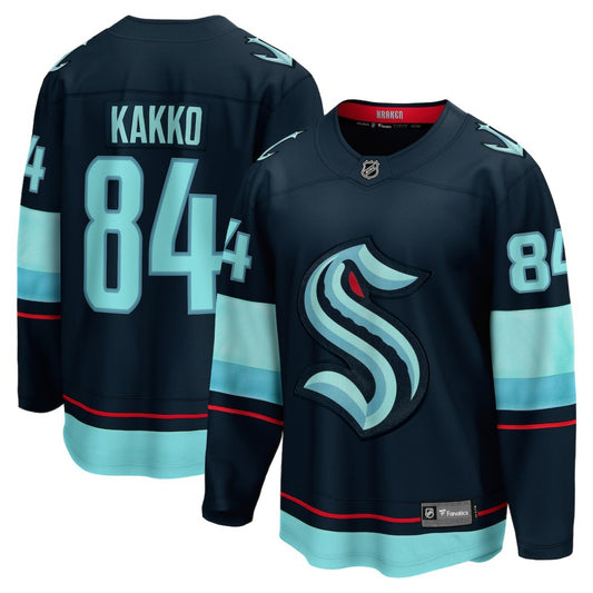 Kaapo Kakko Seattle Kraken Fanatics Home Breakaway Player Jersey - Deep Sea Blue | NHL Jerseys