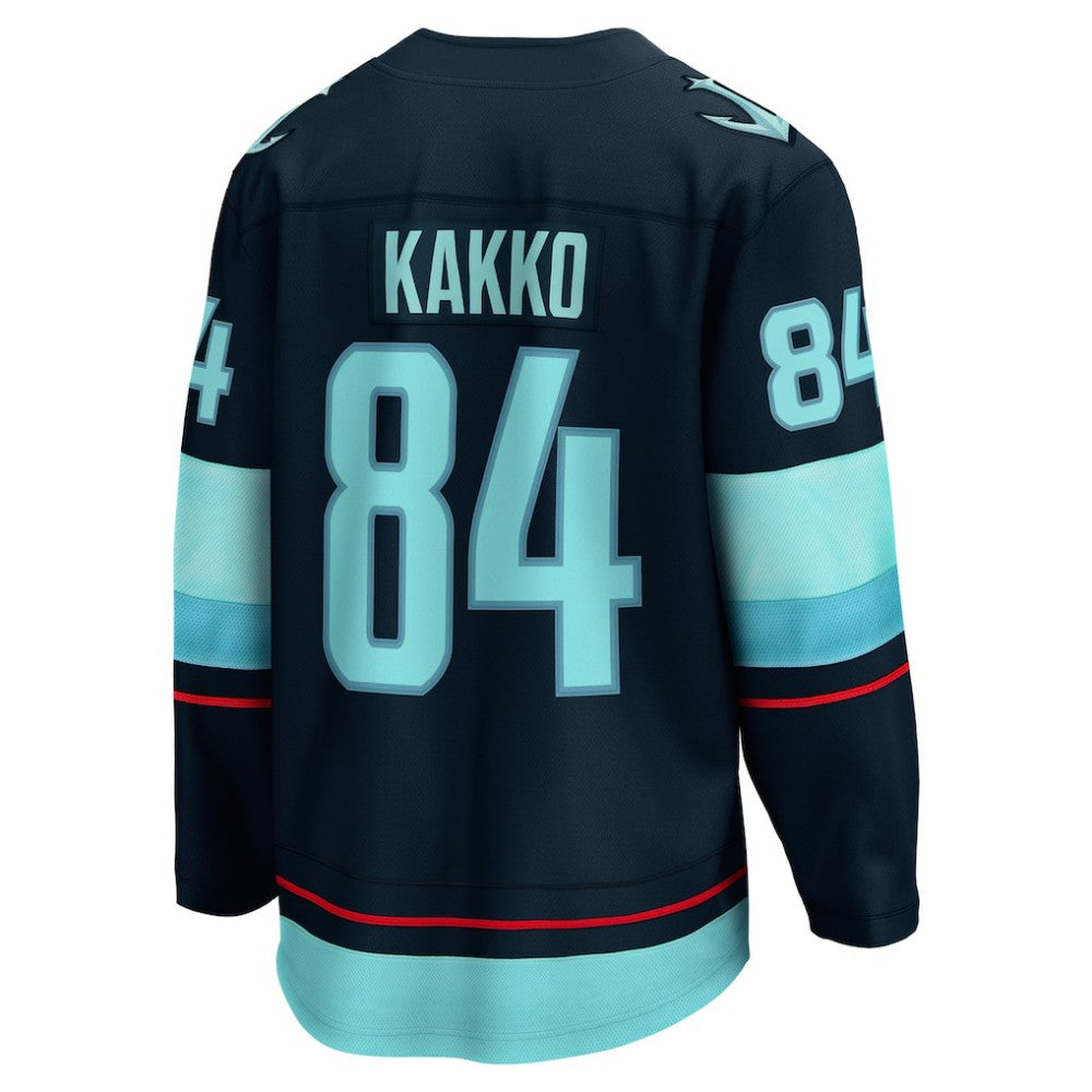 Kaapo Kakko Seattle Kraken Fanatics Home Breakaway Player Jersey - Deep Sea Blue | NHL Jerseys