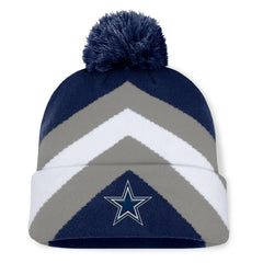 Dallas Cowboys Women's Cornerback Cuffed Knit Hat with Pom Navy - Fanatics