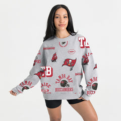 Tampa Bay Buccaneers Gameday Couture Women's Always On Repeat Fleece Sweatshirt Heather Gray - NFL