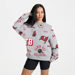 Tampa Bay Buccaneers Gameday Couture Women's Always On Repeat Fleece Sweatshirt Heather Gray - NFL