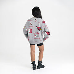 Arizona Cardinals Gameday Couture Women's Always On Repeat Fleece Sweatshirt Heather Gray - NFL