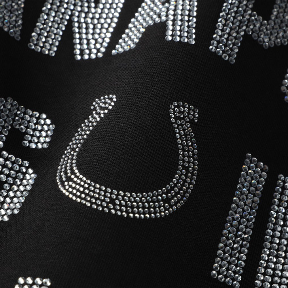 Indianapolis Colts Gameday Couture Women's Oversized Hype Era Rhinestone Text Sweatshirt Black - NFL