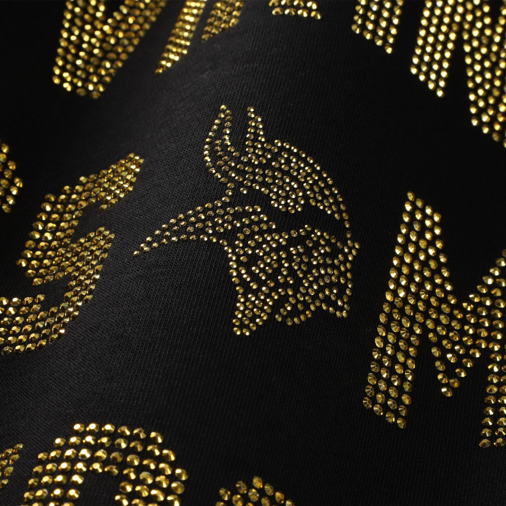 Minnesota Vikings Gameday Couture Women's Oversized Hype Era Rhinestone Text Sweatshirt Black - NFL
