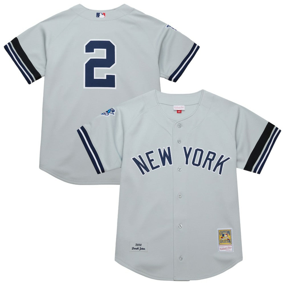 Derek Jeter New York Yankees Mitchell & Ness Cooperstown Collection 2000 World Series Authentic Jersey Clearance