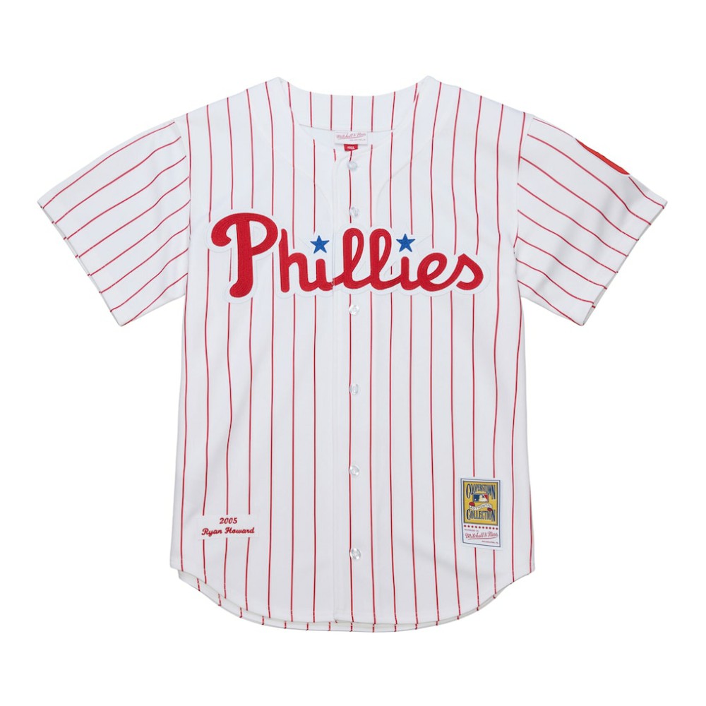 Ryan Howard Philadelphia Phillies Mitchell & Ness Cooperstown Collection Authentic Jersey Lifestyle
