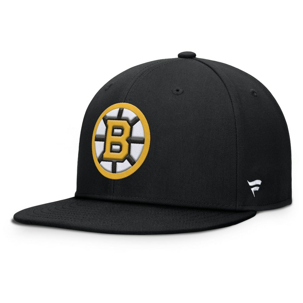 Boston Bruins Fanatics Primary Logo Snapback Hat Black